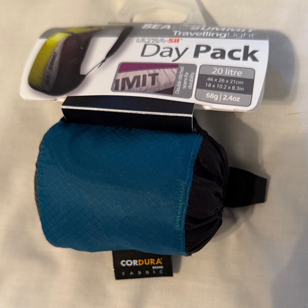 Cordura Day Pack, 20 liter. Never opened. Teal.